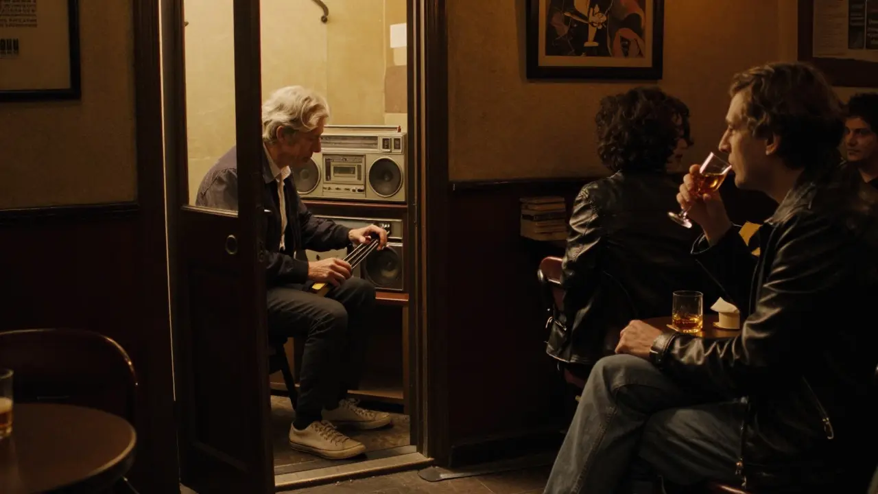 An after-hours speakeasy at 3 a.m., a patron sipping grappa as Italian rock plays softly.